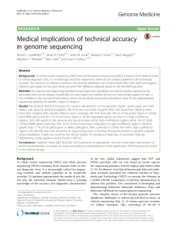 Medical implications of technical accuracy in genome sequencing