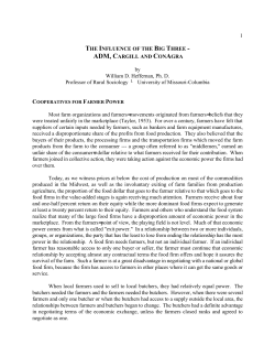 the influence of the big three