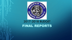 BERWICK AREA SCHOOL DISTRICT 2017