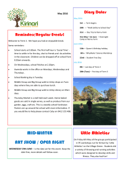 Little Athletics MID-WINTER ART SHOW / OPEN NIGHT