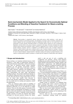 Semi-mechanistic Model Applied to the Search for Economically