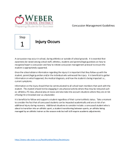 Concussion Management Guidelines