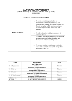 Curriculum Development Cell