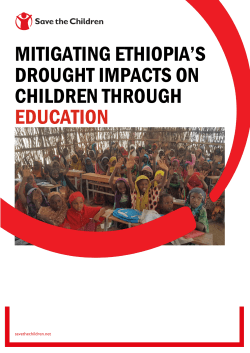 mitigating ethiopia`s drought impacts on children through