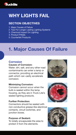 1. Major Causes Of Failure WHY LIGHTS FAIL - Truck-Lite