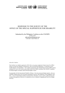 Philippine Coalition to the CRPD