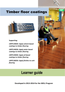 Introduction - flooring technology