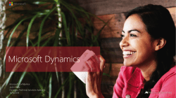 microsoft dynamics© crm – complete customer platform