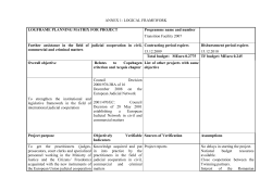 ANNEX 1: LOGICAL FRAMEWORK