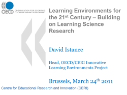 OECD: David Istance