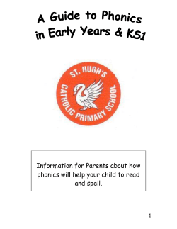 Phonemes - St Hugh`s Catholic Primary School
