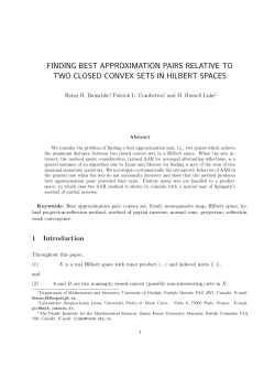 finding best approximation pairs relative to two closed convex sets in