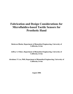 Fabrication and Design Considerations for Microfluidics