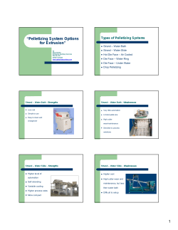 Pelletizing System Options for Extrusion - EAS