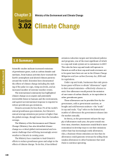 3.02 Climate Change - Office of the Auditor General of Ontario