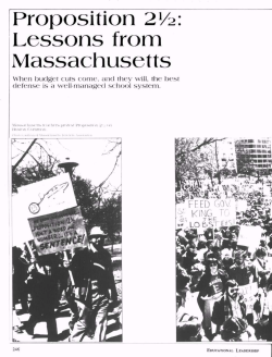 Proposition 21/2: Lessons from Massachusetts