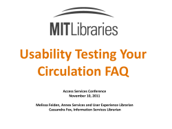 MIT Libraries web site redesign