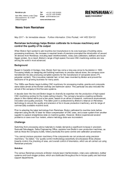 News release - Renishaw resource centre