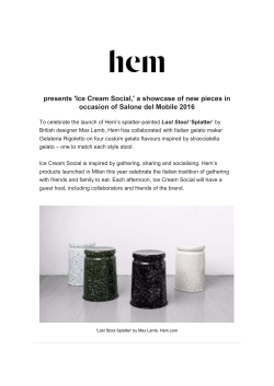 presents `Ice Cream Social,`