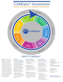 CARR360&deg; Assessment