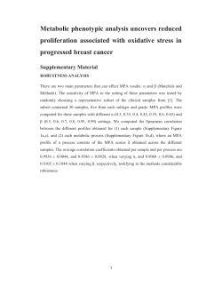 Metabolic phenotypic analysis uncovers reduced proliferation