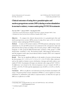 Clinical outcomes of using three gonadatropins and