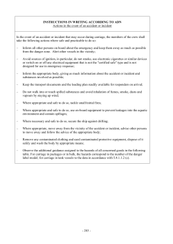 - 283 - INSTRUCTIONS IN WRITING ACCORDING TO ADN Actions