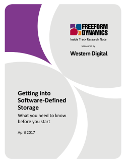 Freeform Dynamics Report: Getting into Software-Defined