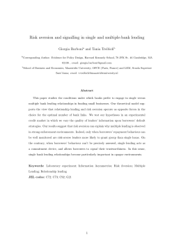 Risk aversion and signalling in single and multiple