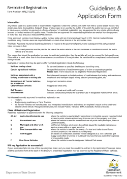 Information - Transport (Tas)