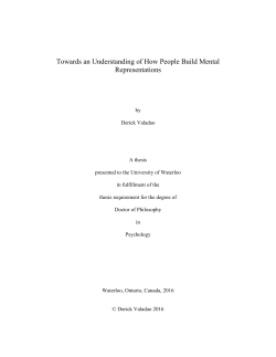 Towards an Understanding of How People Build Mental