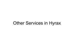 Other services hosted within Hyrax