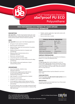 abe proof PU ECO - abe&reg; Construction Chemicals