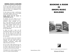 booking a room in swope music building