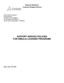 for SIMULIA Licenses