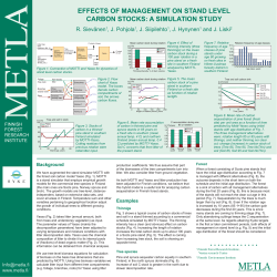 Effects of management on stand level carbon stocks: A simulation