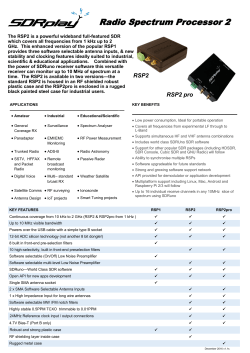Radio Spectrum Processor 2