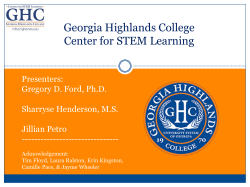 Georgia Highlands College Center for STEM Learning