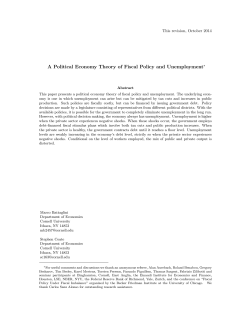 A Political Economy Theory of Fiscal Policy and