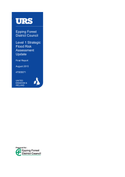 Epping Forest District Council Level 1 Strategic Flood Risk