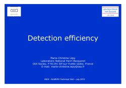 Detection efficiency