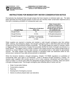 Mandatory Water Conservation Notice