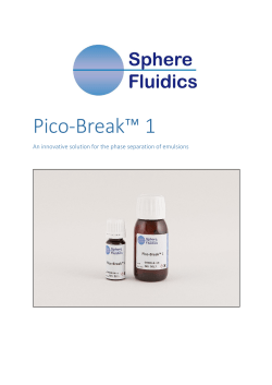 Pico-Break&trade; 1 - Sphere Fluidics