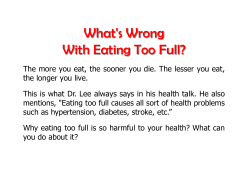 Side Effect Of Eating