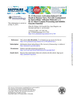 Enzyme Function IL-12 Alters Caspase Processing and Inhibits by