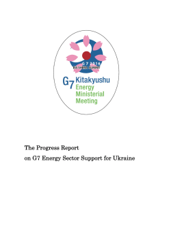 The Progress Report on G7 Energy Sector Support for Ukraine