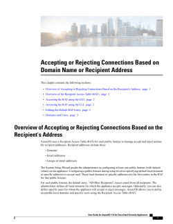 Accepting or Rejecting Connections Based on Domain