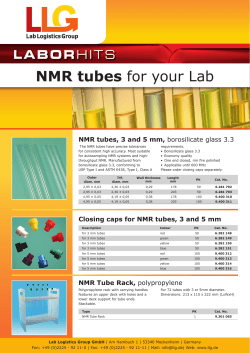 NMR tubes for your Lab