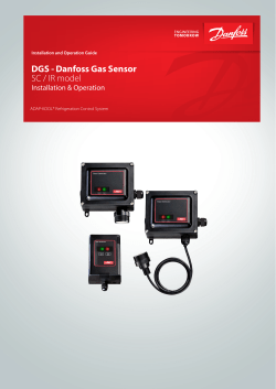 DGS - Danfoss Gas Sensor SC / IR model