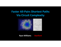 Faster All-Pairs Shortest Paths Via Circuit Complexity